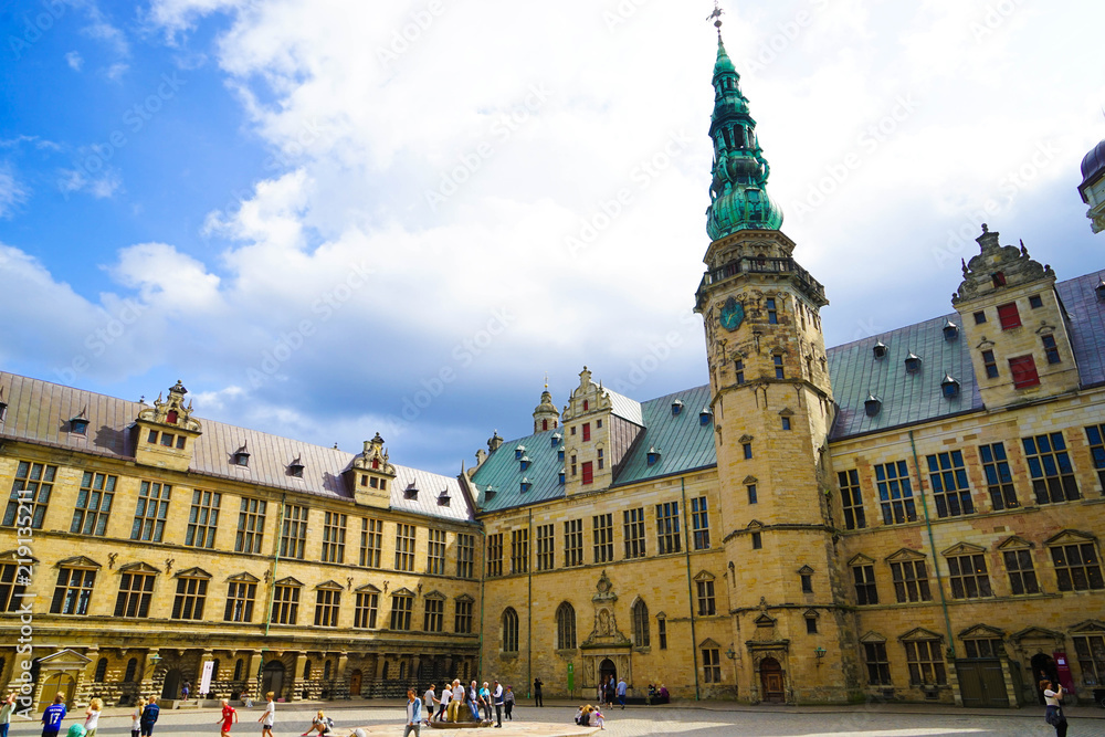 Obraz premium Kronborg is a castle and stronghold in the town of Helsingør, Denmark.
