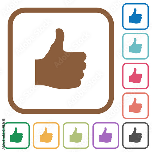 Thumbs up simple icons