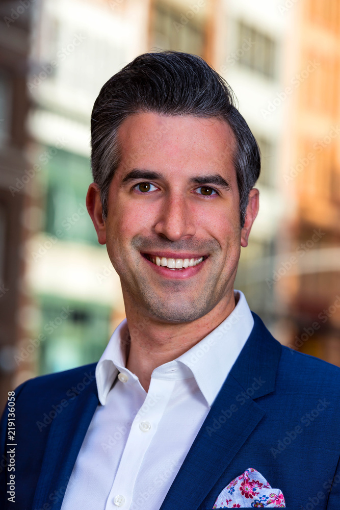 Single Caucasian Business Man Enthusiastically Poses For Picture Single Caucasian Business Man Enthusiastically Poses For Picture