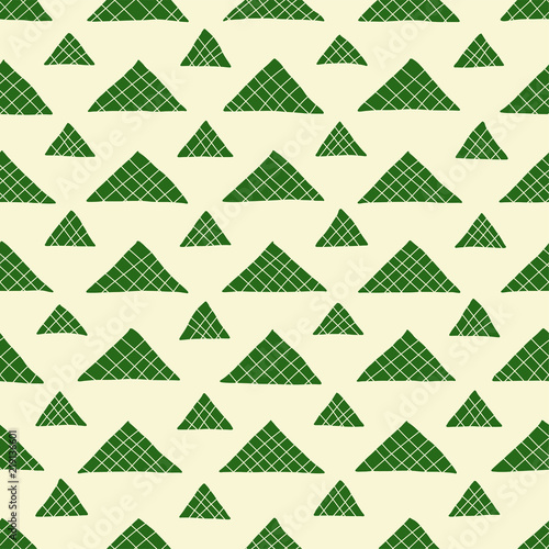 Mountain background. Seamless pattern.Vector. 山のパターン