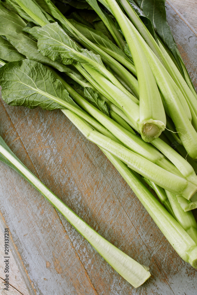 preparing fresh chard