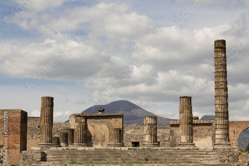 Forum of Pompeii, an ancient Roman town destroyed by the volcano Vesuvius (AD79). UNESCO World Heritage site