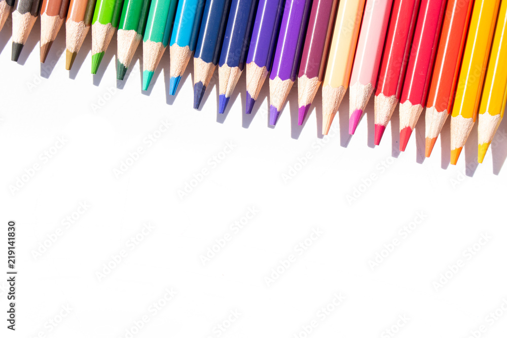 Pencil color isolated on white background Pencil color isolated on white background