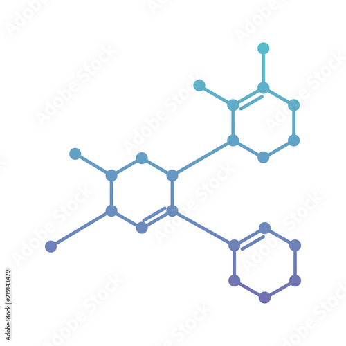 structure molecular science icon vector illustration design