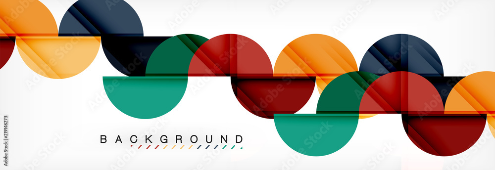 Circle modern geometrical abstract background illustration Circle modern geometrical abstract background illustration