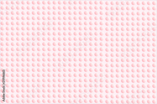 Abstract bumpy surface texture of gradient white and pink round dots. Vector illustration, EPS10. Can be used as background, backdrop, image montage in graphic design, book cover, flyer, brochure, etc