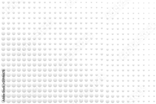 Abstract bumpy surface texture of gradient white and gray round dots. Vector illustration, EPS10. Can be used as background, backdrop, image montage in graphic design, book cover, flyer, brochure, etc