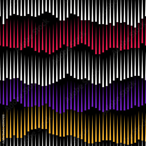 Northern Lights abstract seamless vector pattern