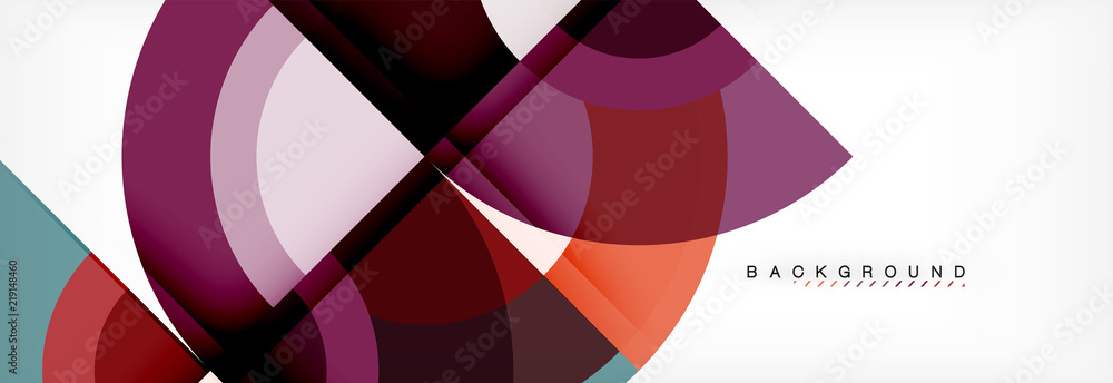 Vector circular geometric abstract background Vector circular geometric abstract background