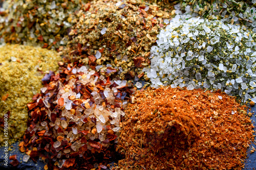mixed flavoured salts