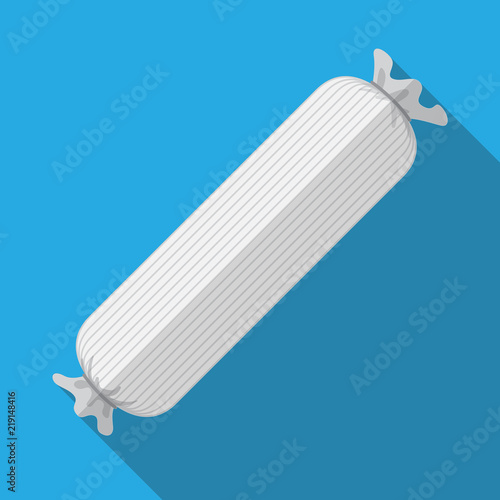 bolster pillow vector flat design.