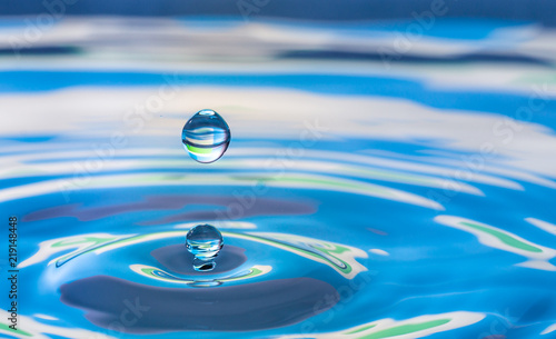 water drop splash impact