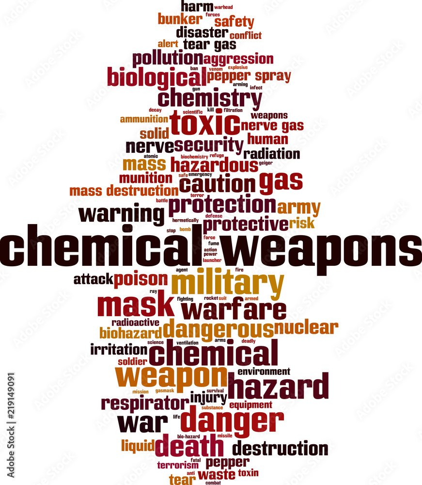 Chemical weapons word cloud