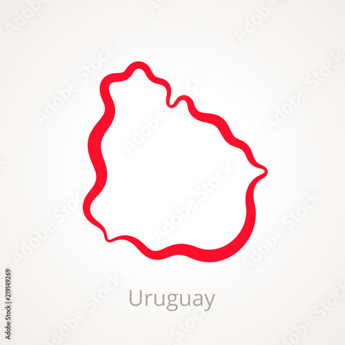 Uruguay - Outline Map