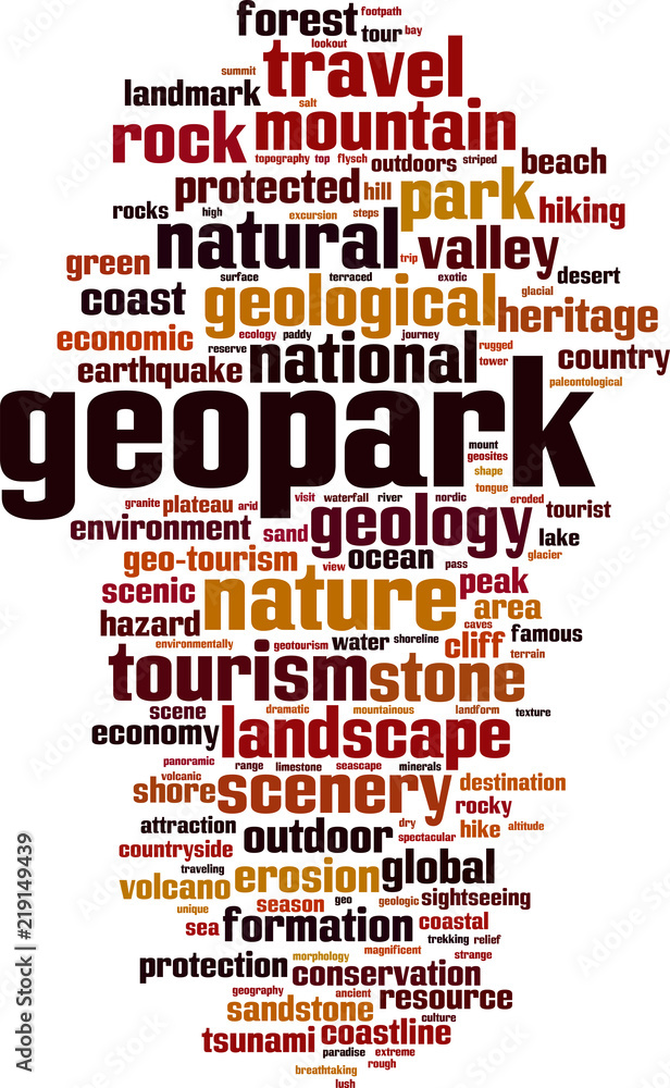 Geopark word cloud