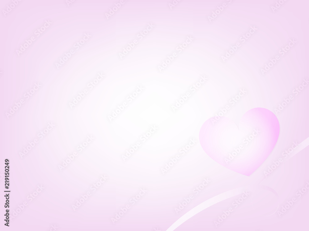vector sweet pink heart background on valentines day event