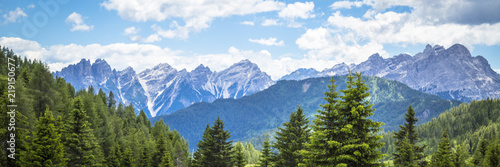 Alpine landscape in the Dolomites, Italy.  © nadianb