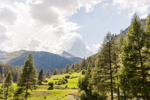 Zermatt, Matterhorn, Furi, Zmutt, Wanderweg, Bergdorf, Wallis, Alpen, Sommer, Sommersport, Schweiz
