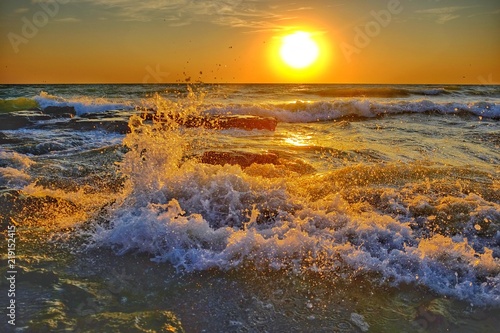 Sunrise over the sea