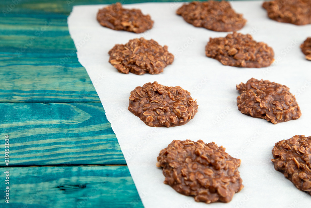 No Bake Chocolate Peanut Butter and Oat Cookies No Bake Chocolate Peanut Butter and Oat Cookies