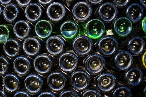 empty bottles of wine