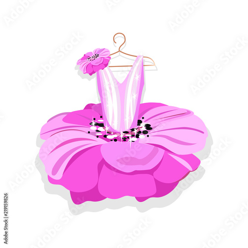 Ballet tutu on a hanger