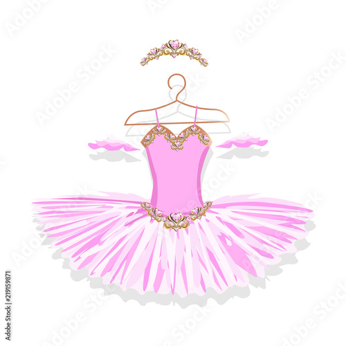 Ballet tutu on a hanger