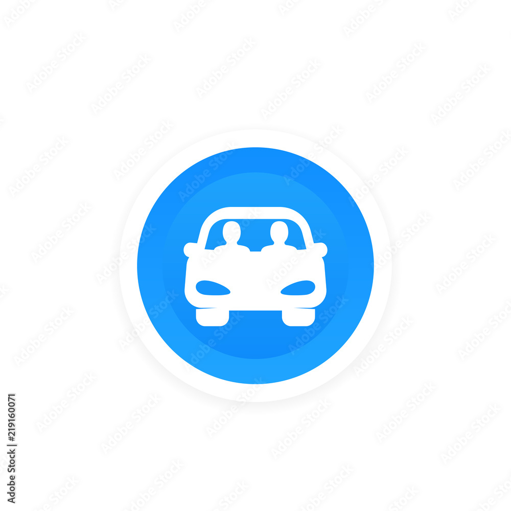 carpool icon, people sharing a car carpool icon, people sharing a car