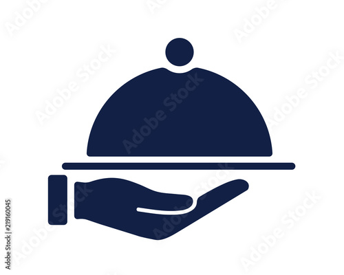 serve food glyph icon , designed for web and app