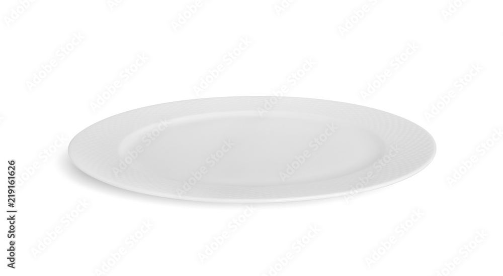 white plate on white background. white plate on white background.