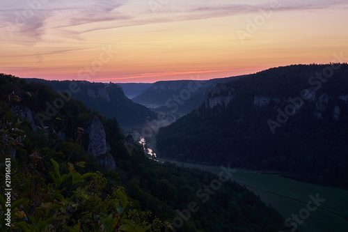 Das erste Licht über dem oberen Donautal © Andreas