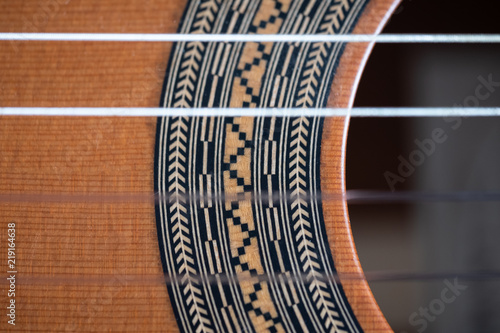 Detail of acoustic guitar