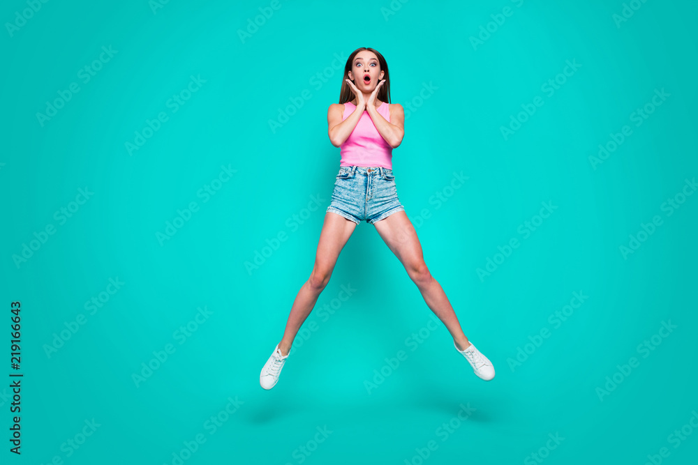 Full size body length of young slim magnificent sweet shocked gi Full size body length of young slim magnificent sweet shocked gi