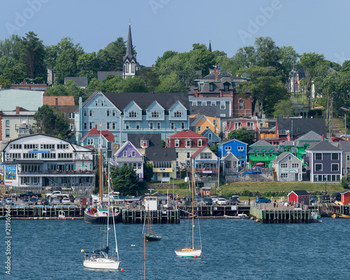 Waterfront in Lunenburg, Nova Scotia photo