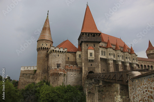 Medieval Hunyad or Corvin castle, Hunedoara town, Transylvania region,Romania,Europe photo