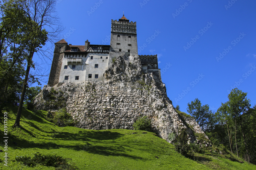 Medieval Castle of Bran, known for the myth of Dracula. Brasov, Transylvania. Romania. Europe