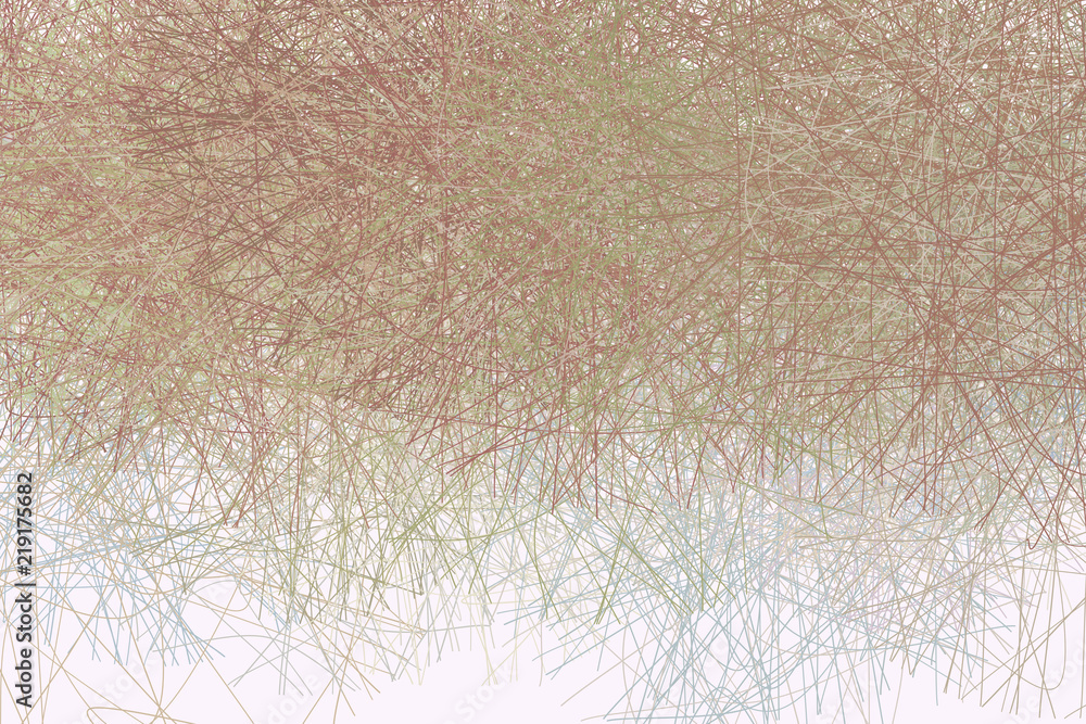 Fototapeta premium Abstract colored geometric messy random line circles pattern. Illustration, round, details & background.