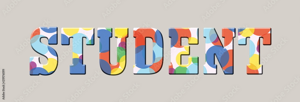 Student Multicolor rainbow Logo banner Student Multicolor rainbow Logo banner