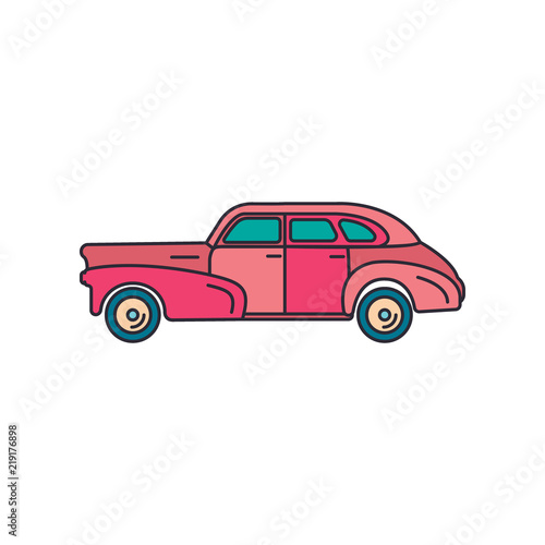 Old car icon  cartoon style