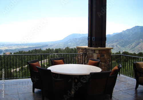 Round Table on a Patio