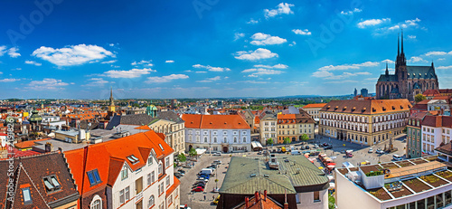 View on the old town of Brn...