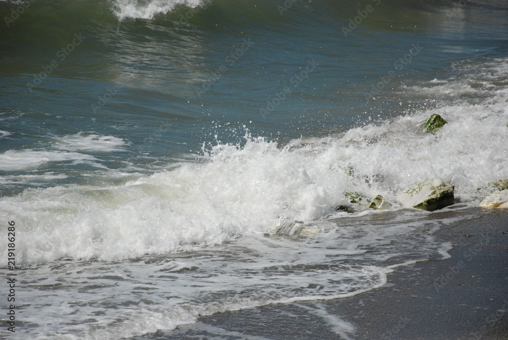 Fototapeta premium Waves on sea