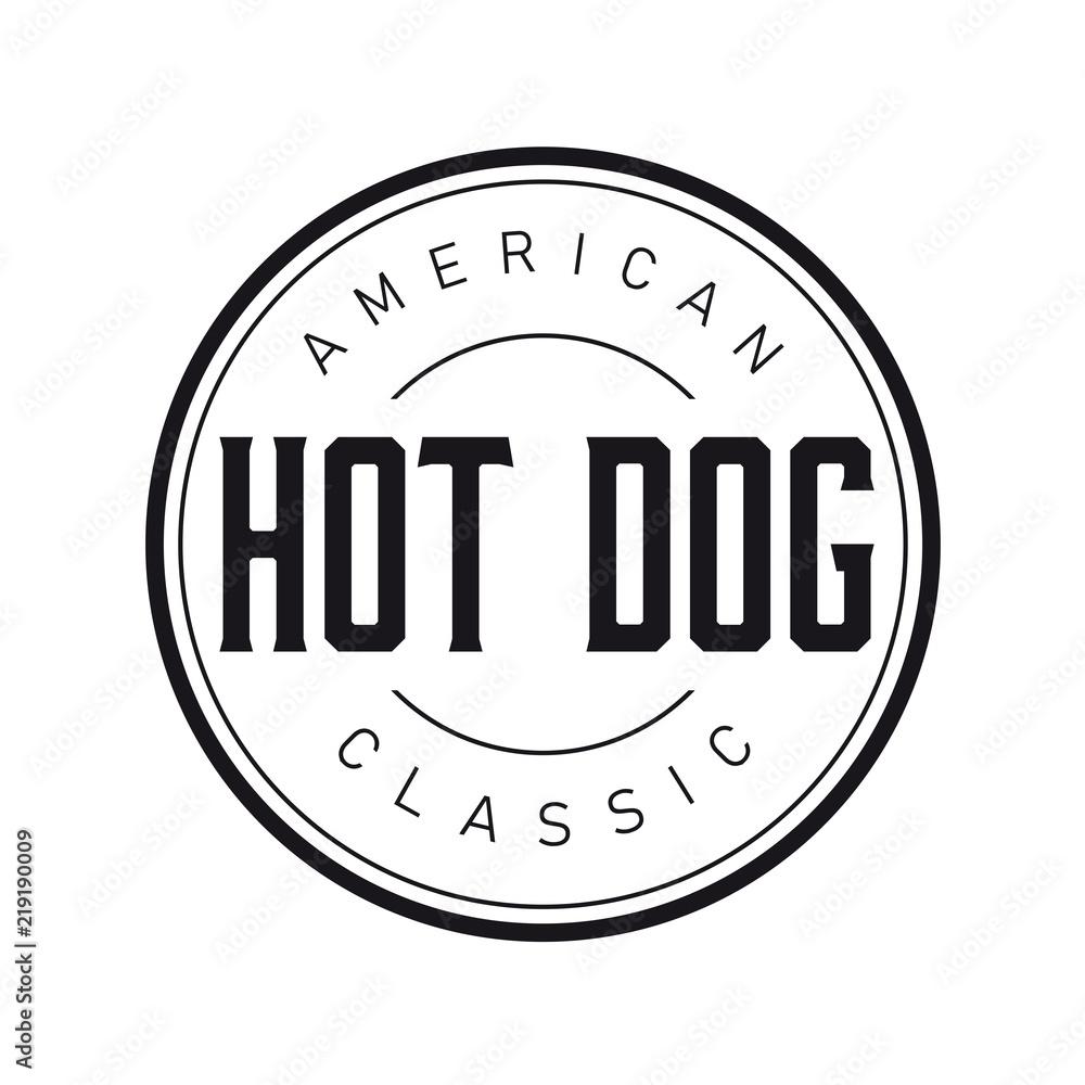 American Classic Hot dog vintage