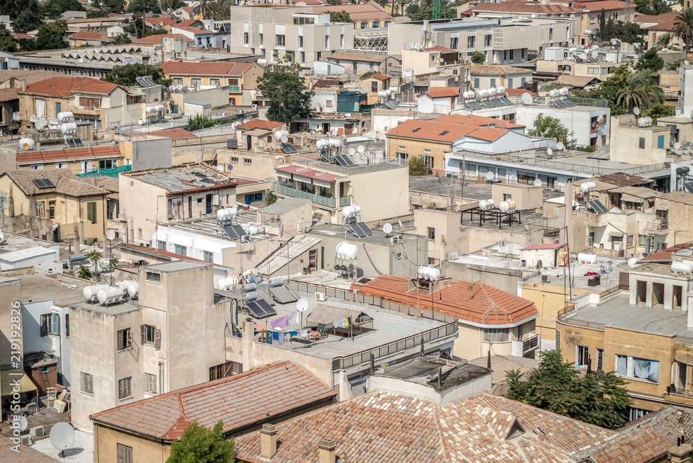 Roofs of southern Nicosia. Cyprus
