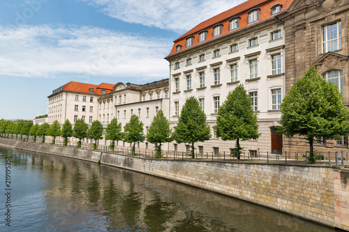 Embankment of Berlin river near the Invalidenstrasse in Central Mitte district