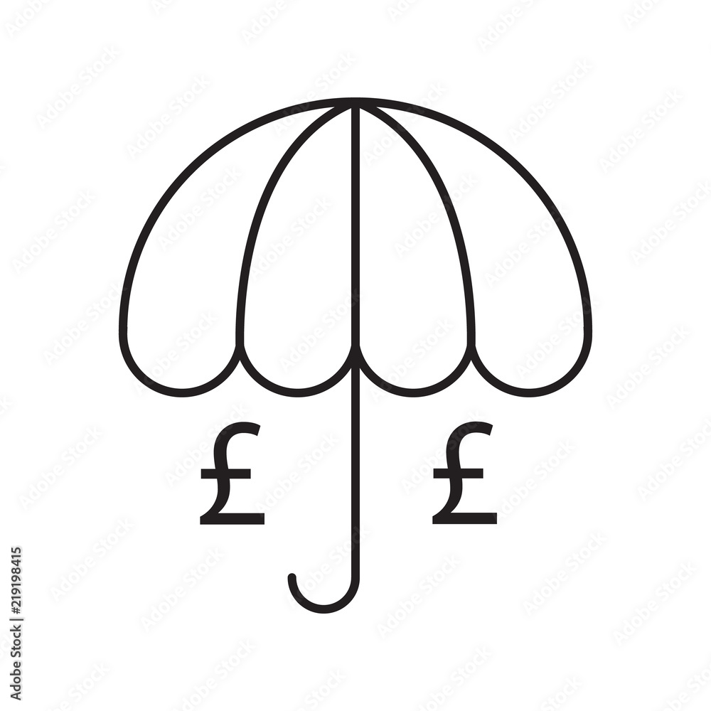 pound money protection icon vector design illustration pound money protection icon vector design illustration