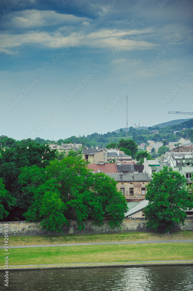 Beautiful cityscape in summer