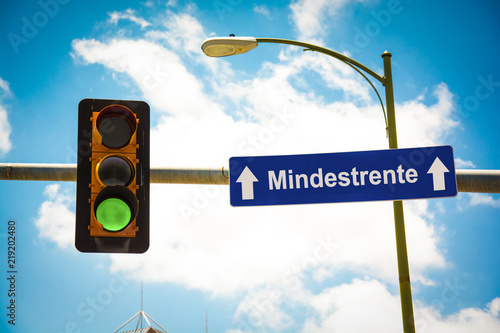 Schild 291 - Mindestrente photo