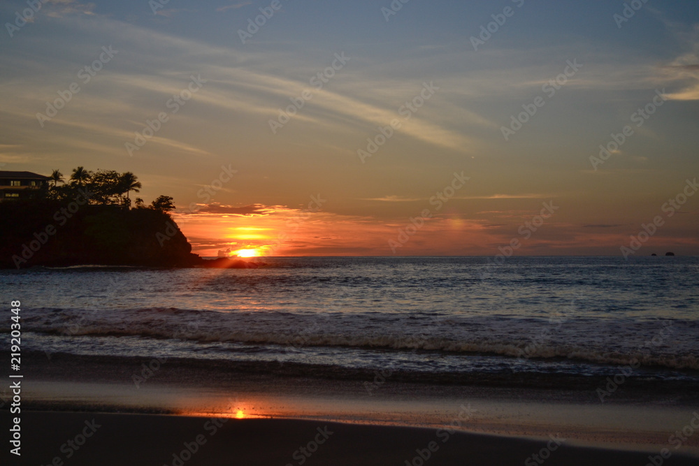 calm sunset on the beach