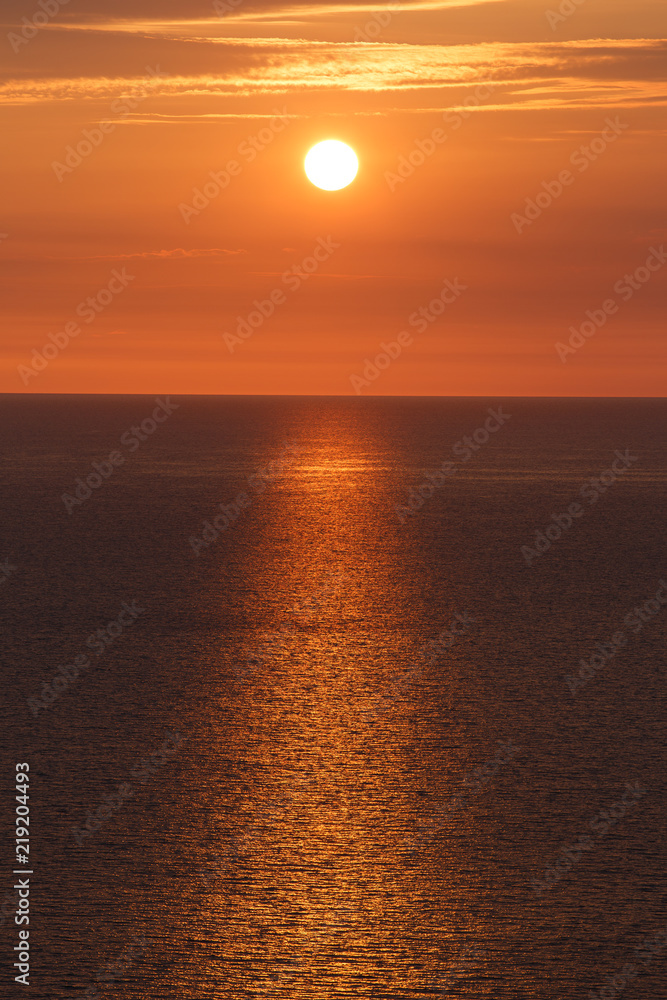 Sunset in the Black Sea.